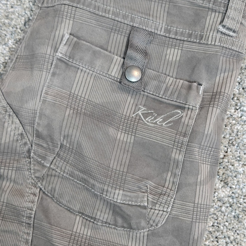 Kuhl Women's Outdoor Hiking‎ Pants Camouflage Size 6  Reg Plaid Katerina - Picture 2 of 10